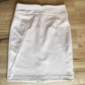 Tan Short Pencil Skirt